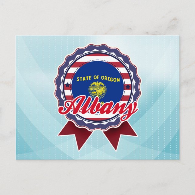 Cartão Postal Albany, OR (Frente)