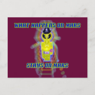 Cartão Postal Albert Alienígena Tee