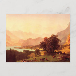 Cartão Postal Albert Bierstadt Bernese Alps 1859