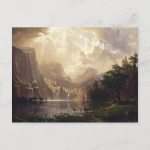 Cartão Postal Albert Bierstadt - Entre Sierra Nevada