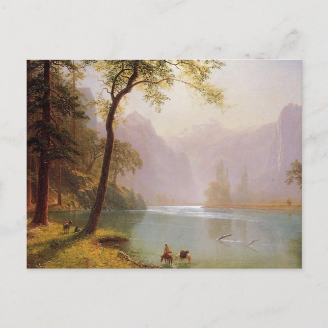 Cartão Postal Albert Bierstadt, Kerns River Valley California (Frente)