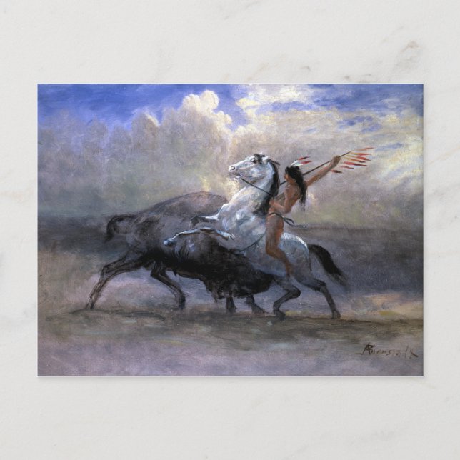 Cartão Postal Albert Bierstadt Sketch (Frente)