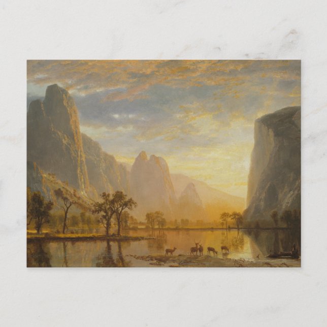 Cartão Postal Albert Bierstadt - Vale do Yosemite (Frente)