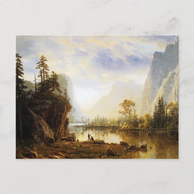 Cartão Postal Albert Bierstadt Yosemite Valley (Frente)