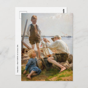 Cartão Postal Albert Edelsense - Construtores de navios