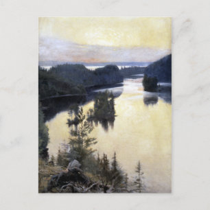 Cartão Postal Albert Edelsense Kaukola Ridge em Sunset