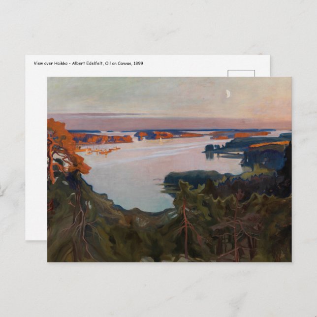 Cartão Postal Albert Edelsense - Vista sobre Haikko (Frente/Verso)