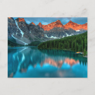 Cartão Postal Alberta Canada Lake Louise Summer Adventure