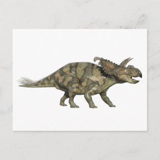 Cartão Postal Albertaceratops Dinosaur in Side Profile