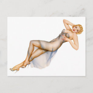 Cartão Postal Alberto Vargas Vintage Pin up