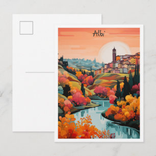 Cartão Postal Albi França Viagem Cidade Estética