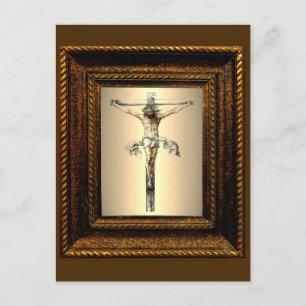 Cartão Postal Albrecht Dürer 1505 Cristo sobre a cruz