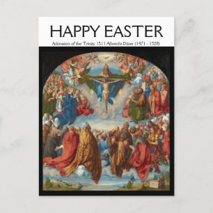 Cartão Postal Albrecht Dürer 1511 Adoração da Trindade