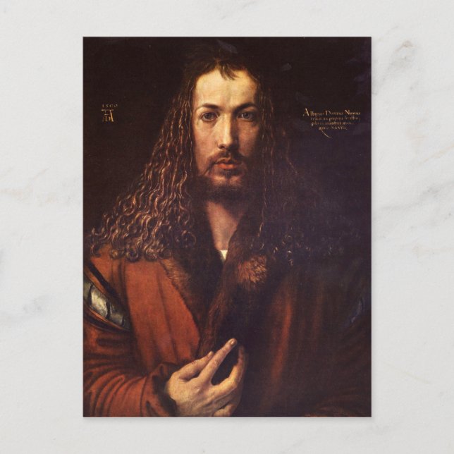 Cartão Postal Albrecht Durer - Autorretrato 2 (Frente)