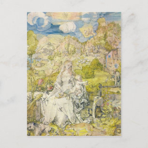 Cartão Postal Albrecht Durer - Madonna com muitos animais