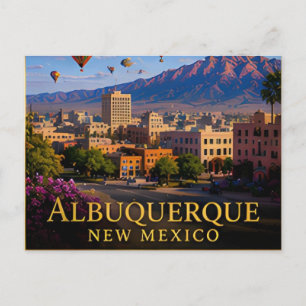 Cartão Postal Albuquerque Novo México Rio Grande & Alto Deserto 