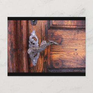 Cartão Postal Alça Da Porta De Vintagem, Imobiliário De Madeir