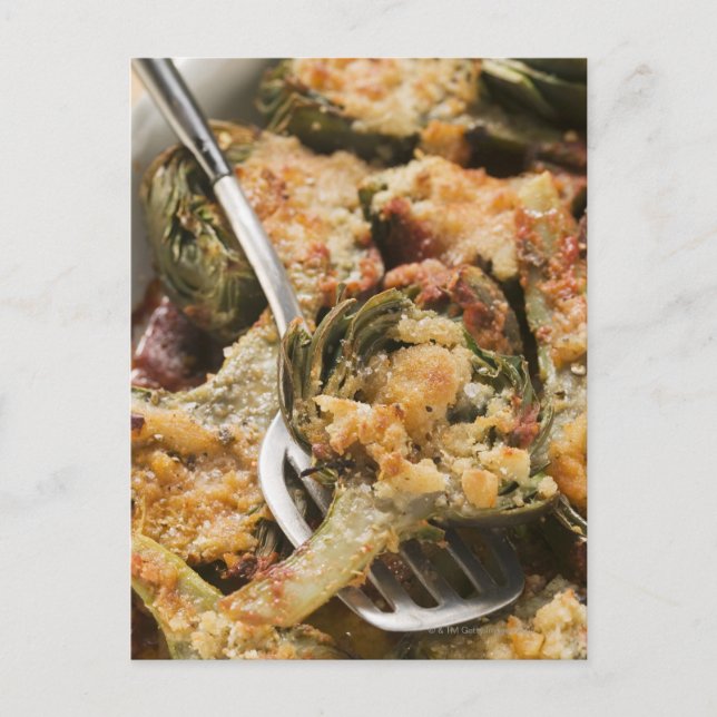 Cartão Postal Alcachofras recheadas com ralé (Frente)