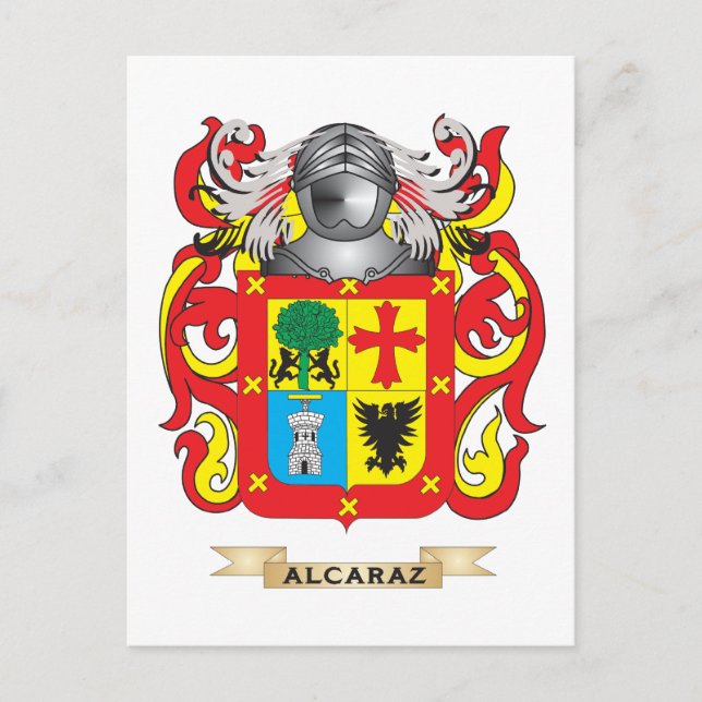 Cartão Postal Alcaraz Casaco de Braços (Serviço Familiar) (Frente)