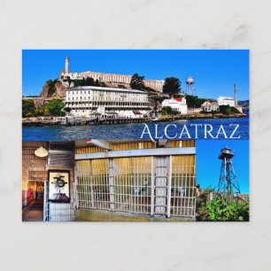 CARTÃO POSTAL ALCATRAZ ISLAND SAN FRANCISCO CALIFO