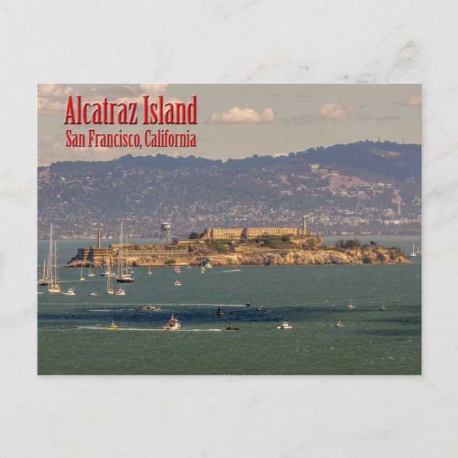 Cartão Postal Alcatraz Island San Francisco, California Postcard (Frente)