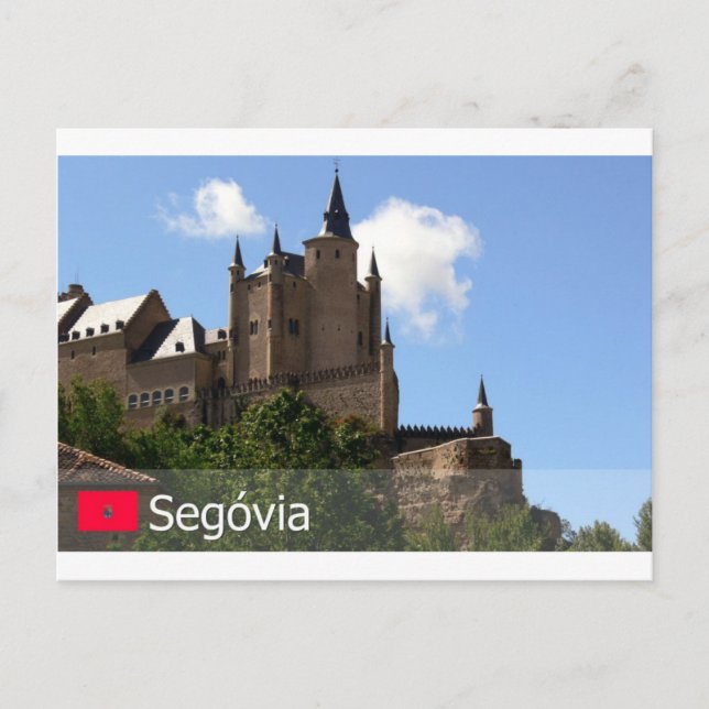 Cartão Postal Alcazar de Segóvia, Espanha (Frente)