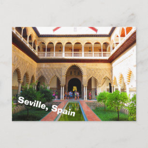 Cartão Postal Alcazar de Sevilha, Espanha
