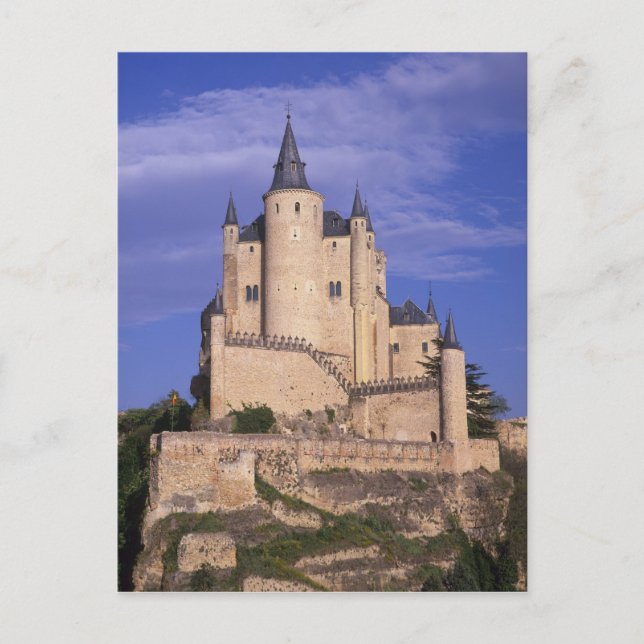 Cartão Postal Alcazar, Segóvia, Castela e Leão, Espanha, Unesco (Frente)