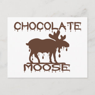 Cartão Postal Alce de Chocolate