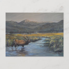 Cartão Postal Alce Dourado