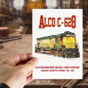 Cartão Postal Alco C-628 aka Alco Century 628 Locomotiva Diesel