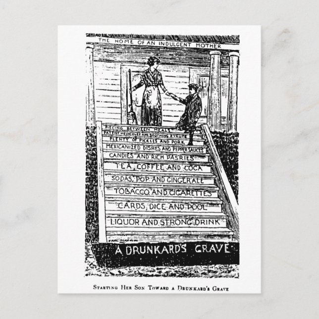 Cartão Postal Álcool abre caminho para o inferno (Frente)