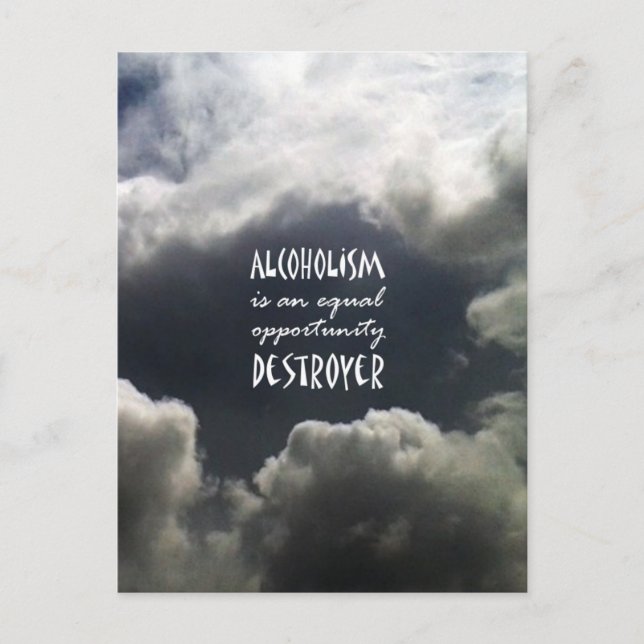 Cartão Postal Alcoolismo (Frente)