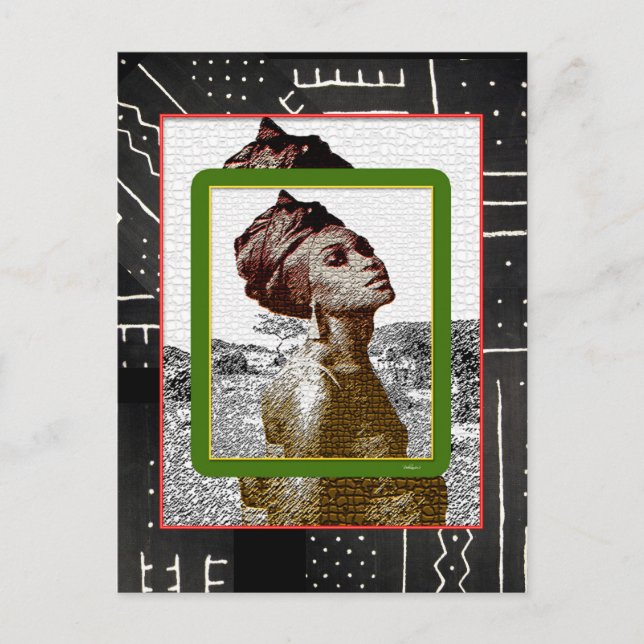 Cartão Postal Aldeia Africana Do Amor (Frente)