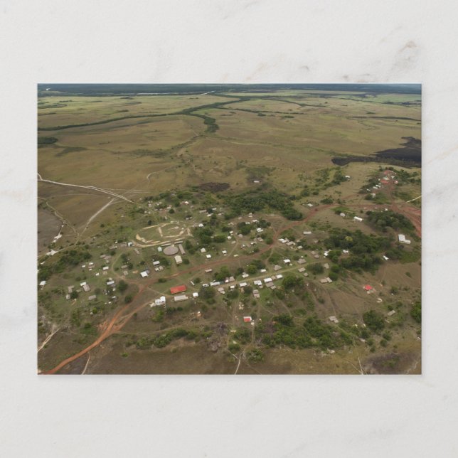 Cartão Postal Aldeia Americana. Sazonalmente alagado (Frente)