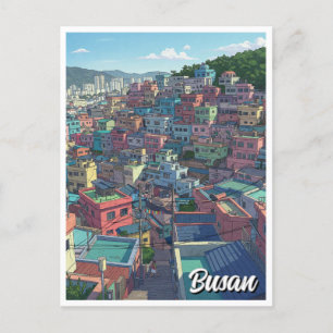 Cartão Postal Aldeia Cultural de Jogo Viagem Busan
