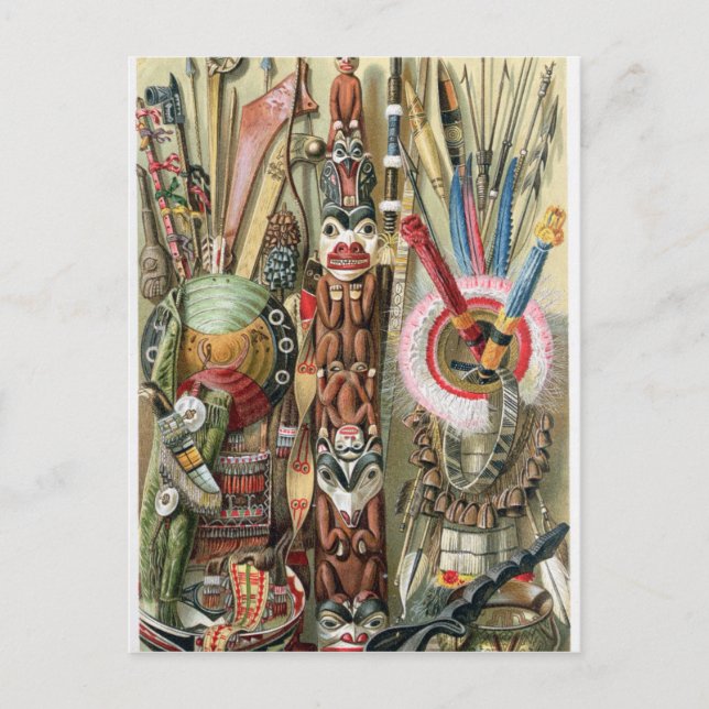 Cartão Postal Aldeia da Costa do Loango (Frente)