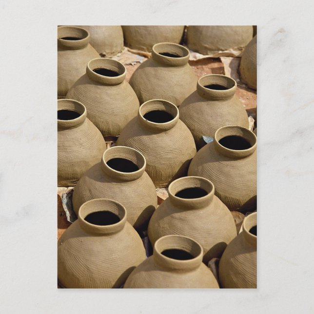 Cartão Postal Aldeia de Pottery, Região de Ashanti, Gana (Frente)