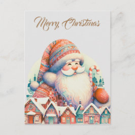 Cartão Postal Aldeia de Retro Santa Claus