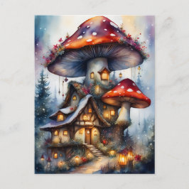 Cartão Postal Aldeia fada colorida, Posto