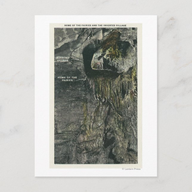 Cartão Postal Aldeia Invertida e Casa da Visão das Fadas (Frente)