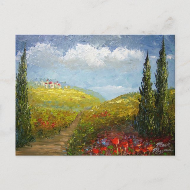 Cartão Postal Aldeia italiana da Toscana (Frente)