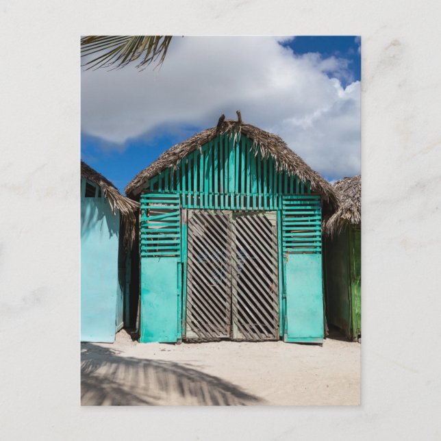 Cartão Postal Aldeia Mano Juan em Saona Domenican Republic (Frente)