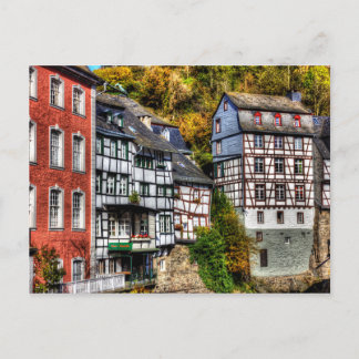 Cartão Postal Aldeia Medieval Monschau na Alemanha