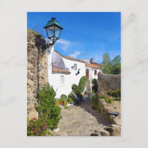Cartão Postal Aldeia Mediterrânica de Watercolor