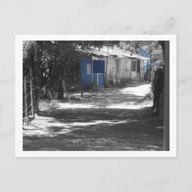 Cartão Postal Aldeia na República Dominicana (Frente)