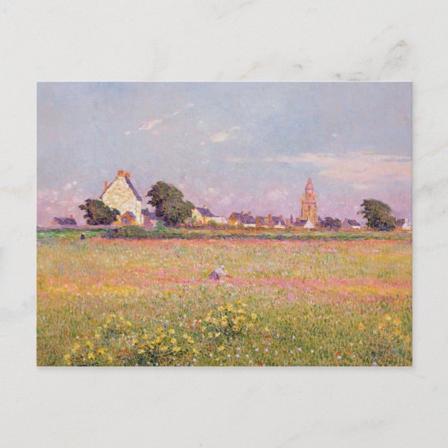 Cartão Postal Aldeia perto de Rouen (Frente)