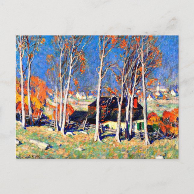 Cartão Postal Aldeia solitário no Santo Lawrence, 1922 (Frente)