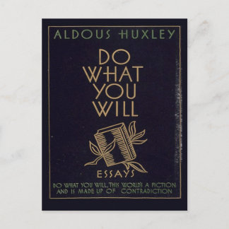 Cartão Postal Aldous Huxley Book