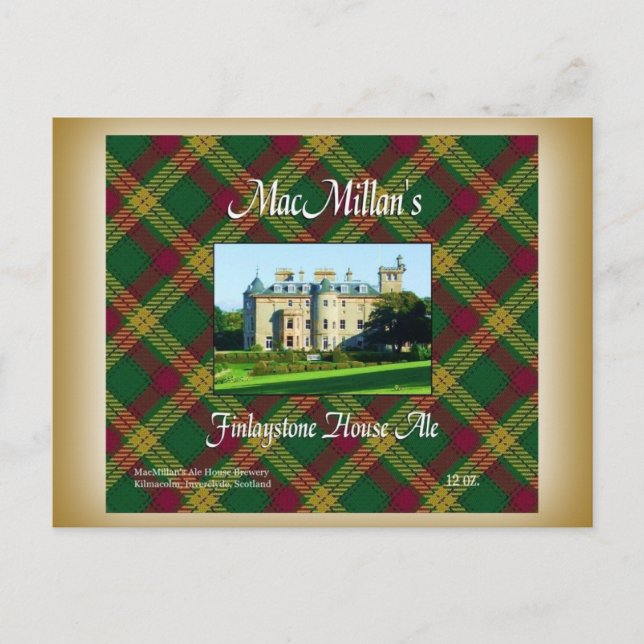Cartão Postal Ale da Finlaystone House de MacMillan (Frente)